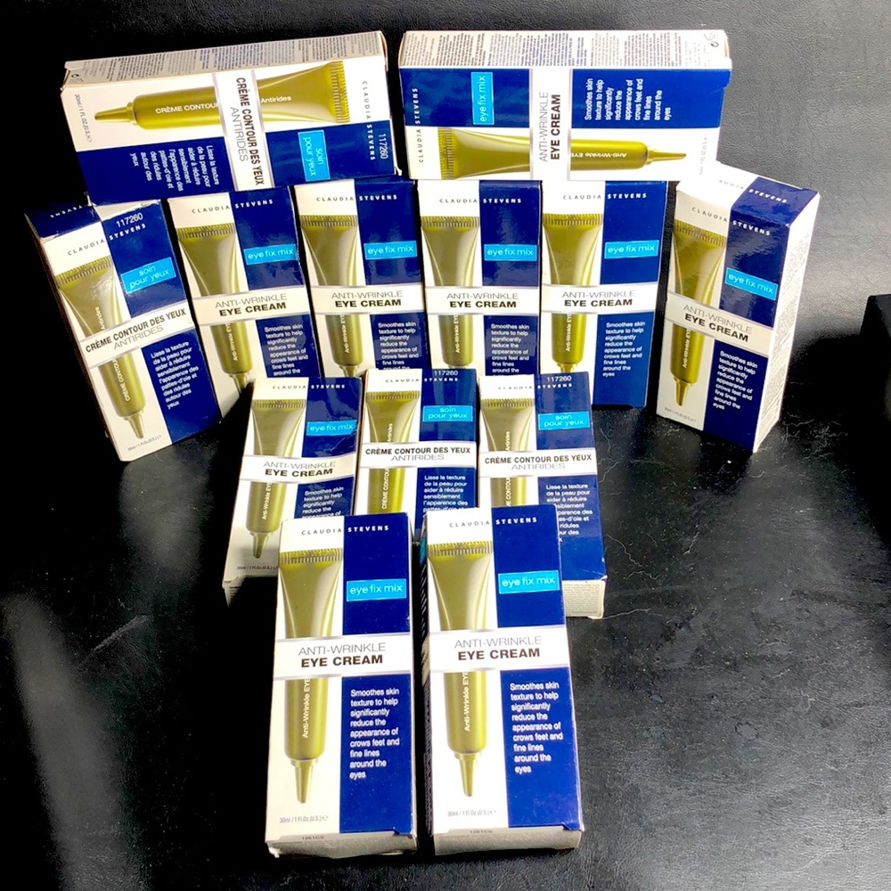 Lot of 13 Claudia Stevens EYE Cream Anti Wrinkle